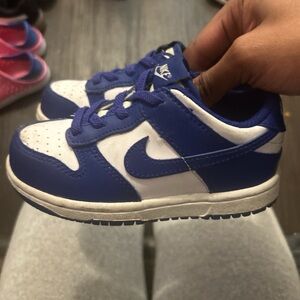 Nike Kids Royal Blue and White Sneakers
